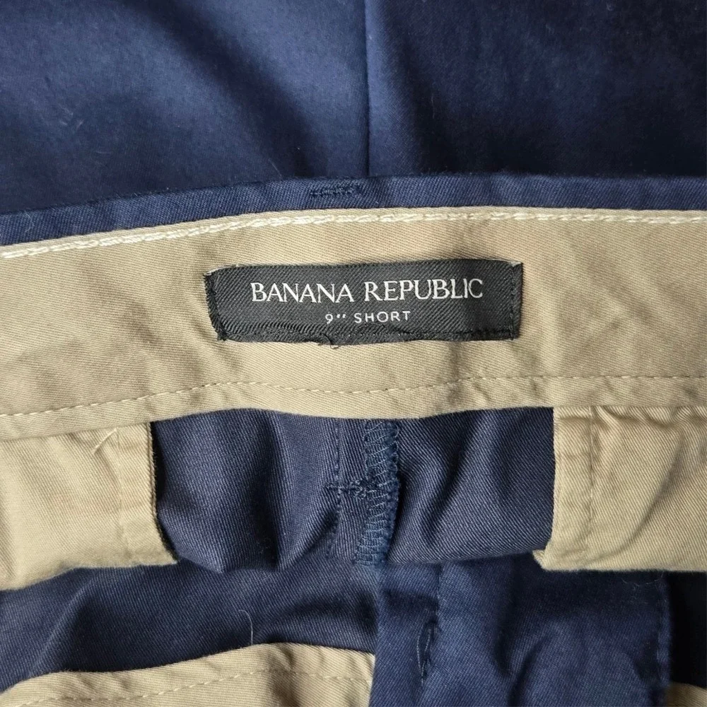 Banana Republic Mens Core Temp Shorts Size 38 Blue‎ Stretch Golf Travel Outdoors